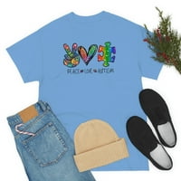 Obiteljski LLC mir Love Autizma majica, košulja duge, majica za podizanje autizma, mama autizma, mama