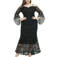 Honeeladyy ženska velika patchwork haljina hip wind suknja dugih rukava ležerna haljina Longuette haljina