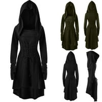 Noć vještica za žene čišćenje Žene Ležerne prilike dugih rukava Dukseri s kapuljačom solidne haljine