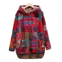 Dezed Winter Sherpa obložene jakne za žene čišćenje Ženska kapuljač kapuljača Labave casual moda plus
