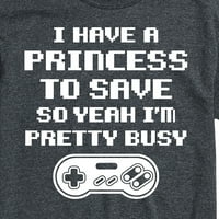 Instant poruka - Imam princezu za uštedu - mušku grafičku majicu kratkih rukava
