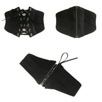 Pojasevi za ženske pojaseve široke ženske modne struk elastični istegnuti pojas crna + jedna veličina