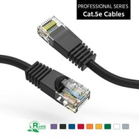 100ft CAT5E UTP Ethernet mrežom pokrenuta kabl crna, pakovanje