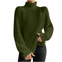 apsuyy modne žene pulover džemper- casual rastezljive meke čvrste boje dugih rukava dugih rukava pletene