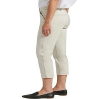 LUMENTO DAMIES olovka sa solidne boje Capri hlače ravno dno noge žene redovne mocijske pantalone salon