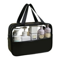 CLEAR kozmetička torba PVC prozirna vodootporna torba za šminku Prijenosna putna toaletna torba sa patentnim