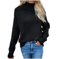 Awdenio Winter džemper za žene Vrhovi čišćenja Ženska labava čvrsta boja modna turtleneck pulover džemper