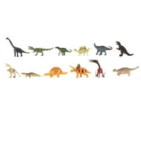 Domqga Little Dinosaur Figurine, mini dinosaur figure Simulacija statičke dječje igračke ukrase za djecu djece, dječji igrački ukrasi