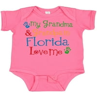 Inktastična florida baka djed voli me poklon baby boy ili baby girl bodysuit