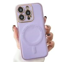 Magsafe kompatibilan sa futrolom iPhone Pro MA za žene, luksuzni klasični slatki PU kožni elegantan