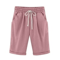 Yubatuo kratke hlače za žene Modni novi Srednji struk Ljeto Čvrsta boja tanke vanjske labave ležerne