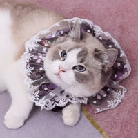 Lomubue CAT ovratnik čipka za šivanje mekanog udobnog cvjetnog tiskanog kućnog ljubimca mačke mačke