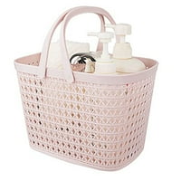 Prijenosni tuš Caddy Basket plastični kupatilo sa ručkom za pohranu Organizator kante za kupatilo, spavaonica za fakultet, ostavu, kuhinju, 10. x, ružičasta