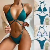 Kupaći kostimi za žene Žene pune boje Split Clout Bikini kupaći kostim