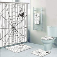 Spider Web Gothic Bairytale Elements Great Spiry Spider Sticky Catch ugljena kupaonica Podeljak za kupanje