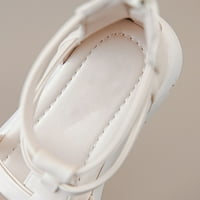 Djevojke sandale slatke otvorene luk luk kravata prozračna potpetica za hlače ljetne cipele s mekom dnom veličine 36