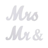 Dekor MR & MRS Drvena pisma za svadbenu tablicu, veliki gospodin i gospođa Dude dekoracija stola, g. I MS svadbeni poklon godišnjica Dekor dana za Valentinovo