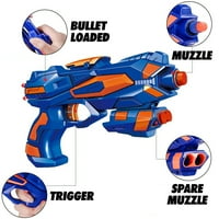 OZY šareni blaster igračka picka s mekim pjenama Jednostavan pretovar metaka za djecu, dječake i djevojke 3+ godina, jednostavan za nošenje