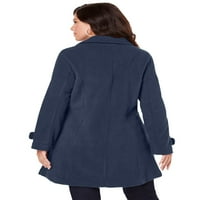 Roamin's Women's Plus size Petite plišana jakna od runa
