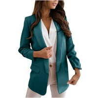 Žene pune boje casual dugih rukava jakne za blejsku jaknu dame okreću navraćene jakne Dressy Business