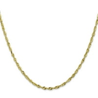 10K zlatni dijamantski rez dodatni lagani užad ogrlica nakit 24