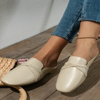 Glookwis Mules i klompe Zatvoreni nožni stanovi Udobne casual cipele Ženske klasične slajdove sandalama protiv klizanja na šetnji cipelama za cipele 5.5