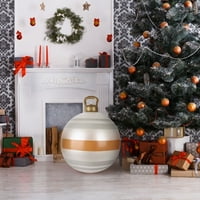 Divovska božićna lopta božićna PVC ukrašena kugla velika božićna gumača na otvorenom ukrasima Božićno puhanje na dvorišnim ukrasima Xmas Giant na naduvavanje