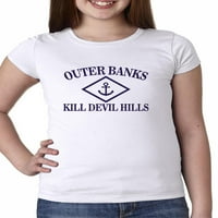 Vanjske banke - Kill Devil Hills, NC - Nautičko sidro Djevojke Pamučna majica