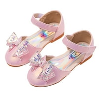 Mišuowoti djevojke za bebe princeze Star Sequin Rhinestone luk sandale plesne cipele Pearl Bling Cipele