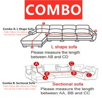 Kauč ​​na kauč za sjedenje elastične kauč za dnevni boravak Funda Sofa kauč Cover Geometrijski sekcijski