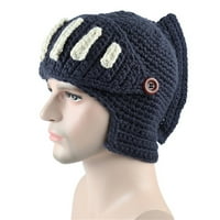 Pxiakgy bejzbol kapa rimski gladijatorni priručnik za pletene hat zimske maske kap uniwarm moda mornarsko plava + jedna veličina