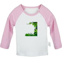 Prirodni uzorak džungla majica za bebe, majice za bebe, novorođenčad, dojenčad, dječji grafički odjeća