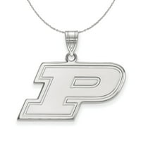 Sterling Silver Purdue Srednje početne P ogrlice