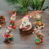 Crtani momak Santa Elk smoli ukras Slika Božićna dekoracija Dječja igračka