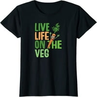Smiješni dizajn sa postrojenjama, šargarepa sa smiješnom veganskim sloganom majicom