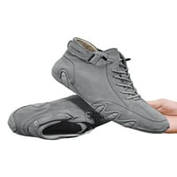 Muškarci Boots Ručno šivanje gležnjače za gležnjeve FAU kožne stane haljine casual cipele rade čipke