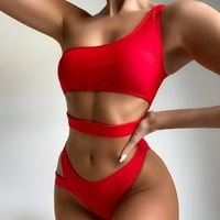 Hoksml Womens kupaći kostim, žene seksi bikini solidaraju izduženi jednodijelni kupaći kostim kupaći