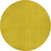 Ahgly Company u zatvorenom okruglom uzorkovima narančastog zlatnog područja, 8 'krug