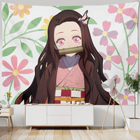 FNNYKO DEMON Slayer Decorry Thipestry Anime stil Print Zidni viseći tapiserije Pogodno za spavaću sobu