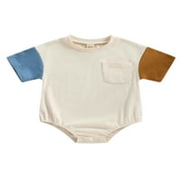 Treegren novorođenčad dječaka začenjena koluta gornja boja blok dugih rukava s dugim rukavima, pulover
