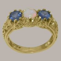 Britanci napravili su 10k žuti zlatni prirodni prsten i zaručni prsten za žene - Veličine - Veličina