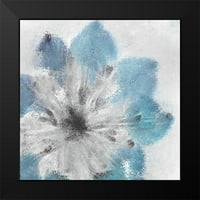 Allen, Kimberly Crni moderni uokvireni muzejski umjetnički ispis pod nazivom - mekani plavi cvjeta