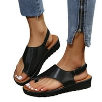 Sandale Žene Modni klinovi Moda Ljeto Čvrsta boja Komforni klinovi Cipele Plaža Peep Toe Prozračne sandale