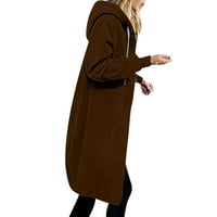 Ženski kaputi i jakne čišćenja Žene pune boje jakne za zgušnjavanje i runo i zimske casual patentni