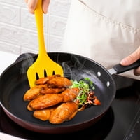 Kuhinjski pribor za pribor žuti silikonski kuhinjski pribor lopatica sa rupama sa kašikom supe x1
