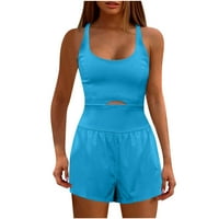 Athletic Romper Jumpsuits Womens Trčanje Onesie Eveneud Runsie Workout Outfits Vježbajte jogu