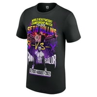 Muškarnu crnu ljepove Summ Seth Rollins vs. Finn Ballor Majica Majica