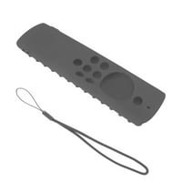 Daljinski upravljač, jednostavan za instaliranje preciznih rezanja Daljinski upravljač Zaštitna futrola SOFTO otporna na silikon sa vrpcom za gledanje TV tamno sive