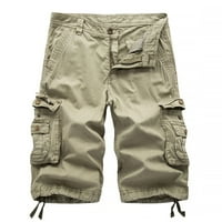 Xysaqa muške povremene kratke hlače Multi džepovi na otvorenom Twill maskirne kratke hlače Ljeto labavi