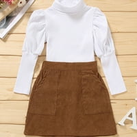 TODDLER Girl Outfit Sets Mini suknja Linijska suknja Novorođena dječja dječja dječja odijelo Srednja